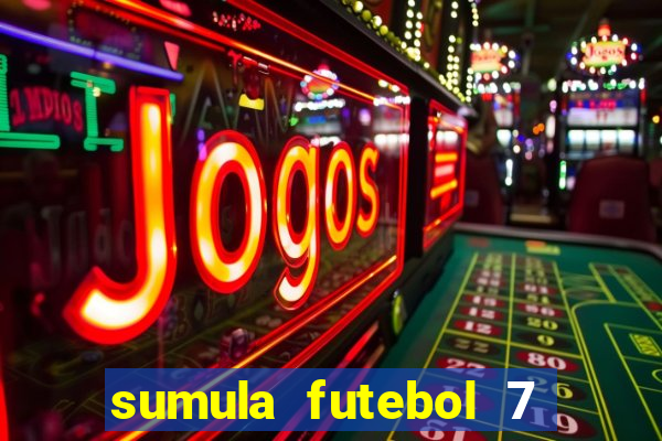 sumula futebol 7 society excel